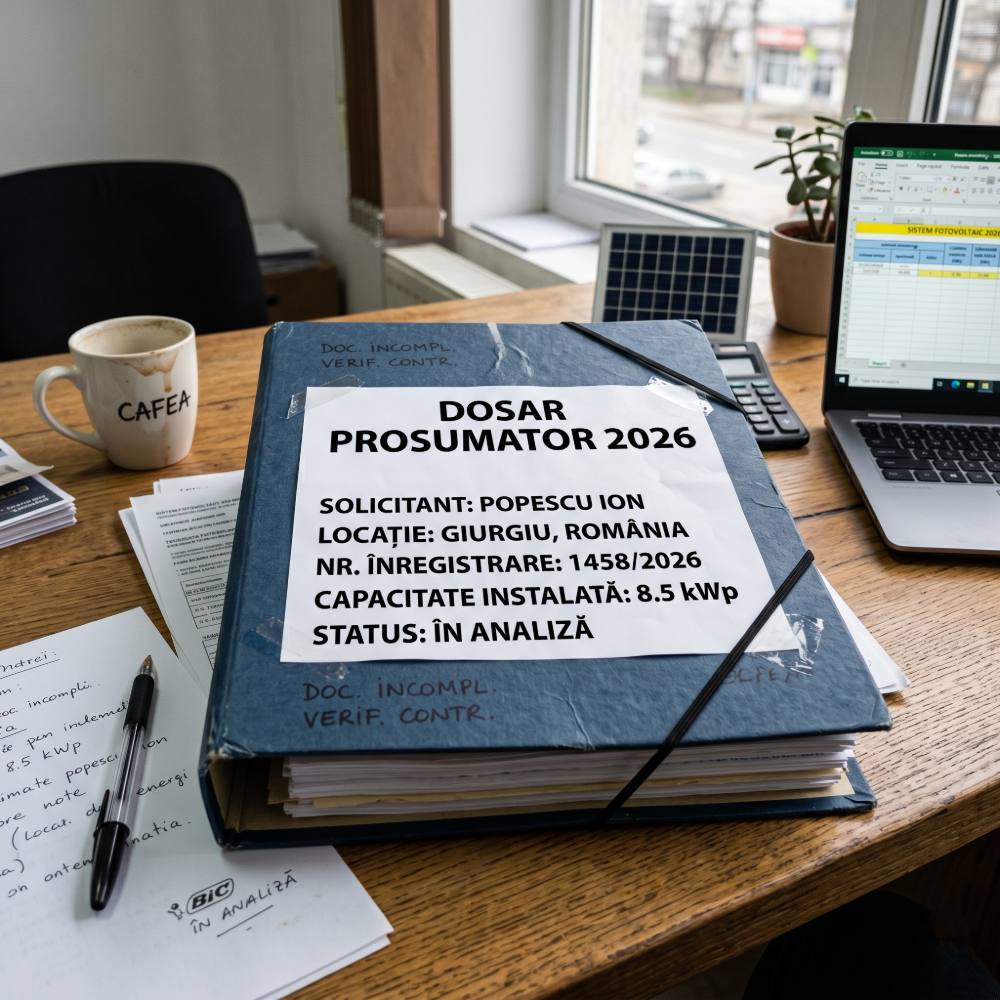 Documente pentru obținerea calității de prosumator în 2026